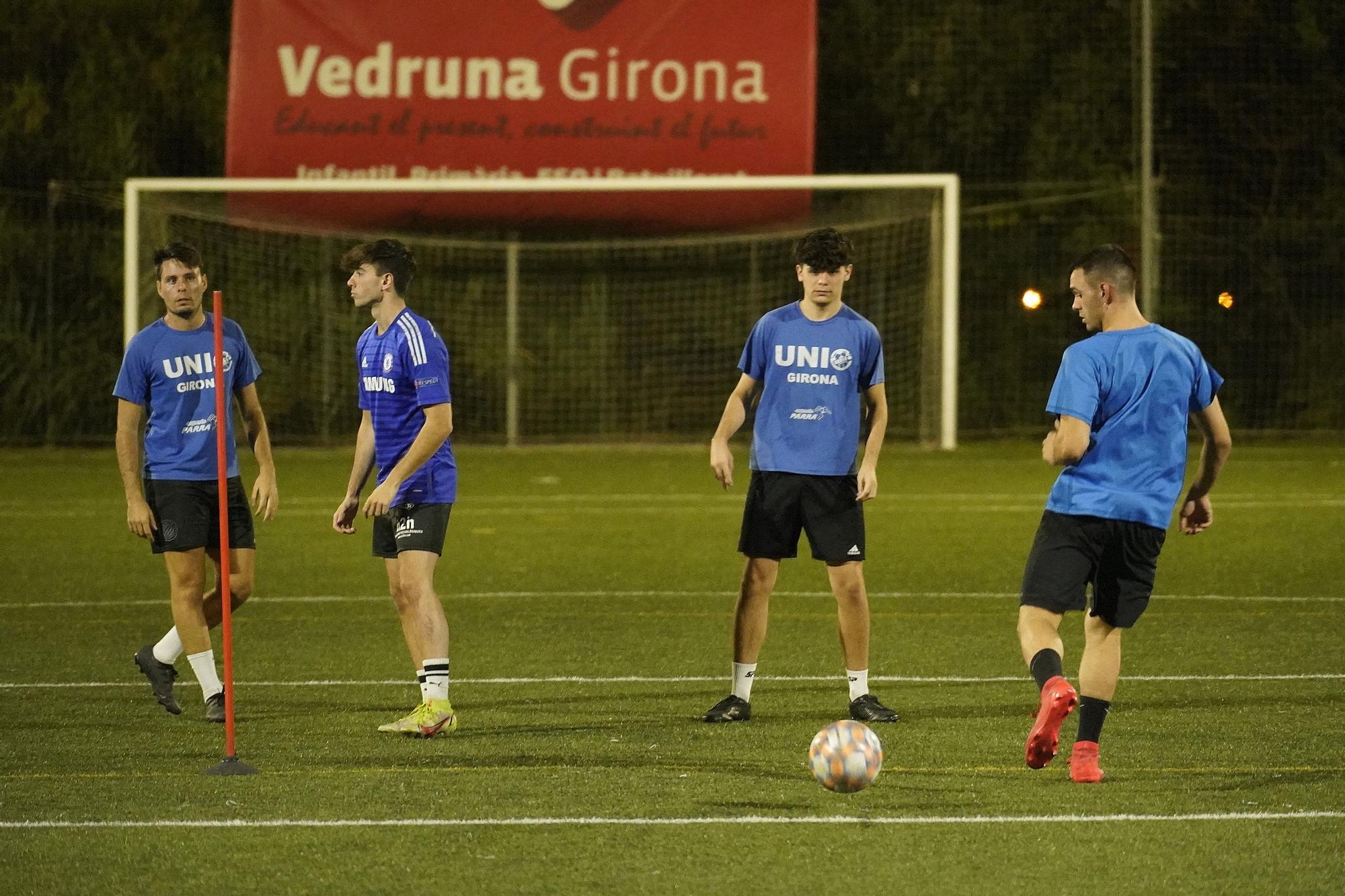 Unió Girona entrenant a l'escola Vedruna