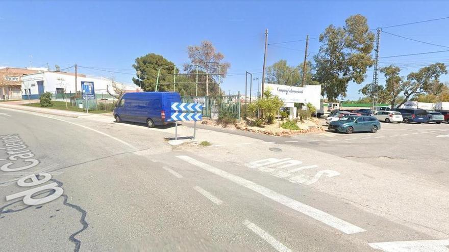 Muere el peatón arrollado por una furgoneta en la curva de Las Palmeras de Crevillent