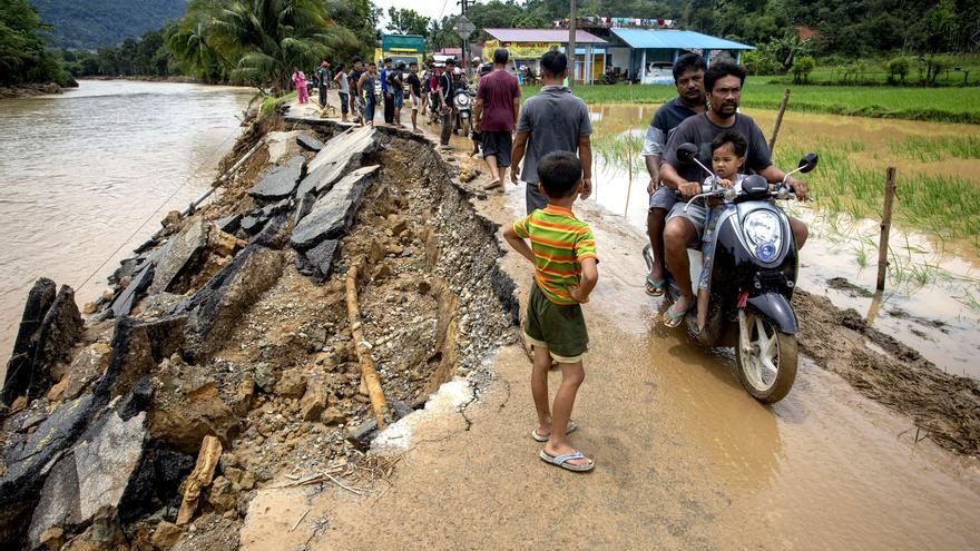 Inundaciones en Sumatra, Indonesia.