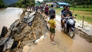 Inundaciones en Sumatra, Indonesia.