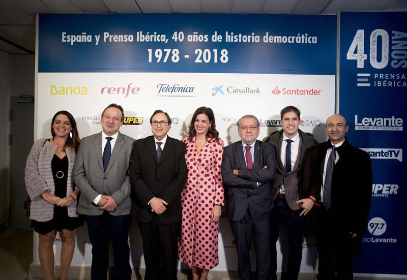 Photocall de la gala del 40 aniversario de Prensa Ibérica en Levante-EMV