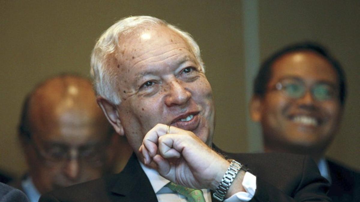 El ministro español de Exteriores, José Manuel García Margallo, este miércoles, en Singapur.