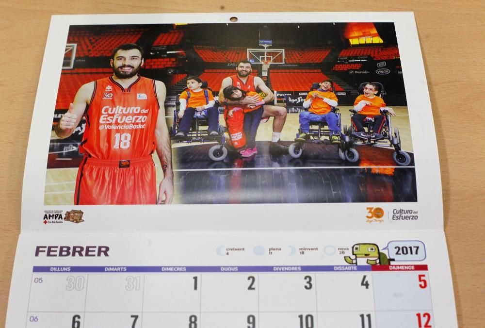 Calendario Solidario 2017 del Valencia Basket