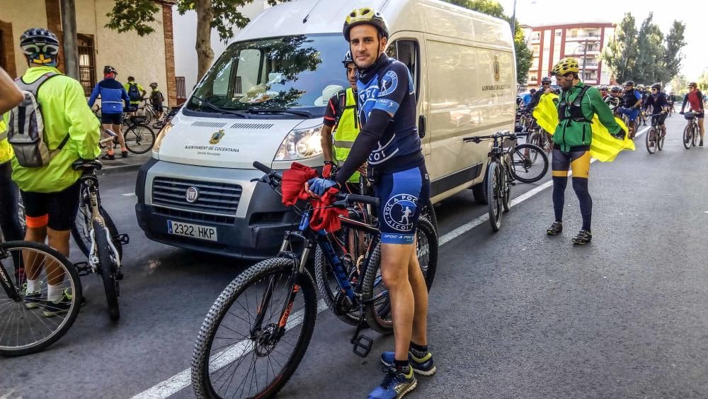 Marcha ciclista por la vía verde Alcoy-Gandia