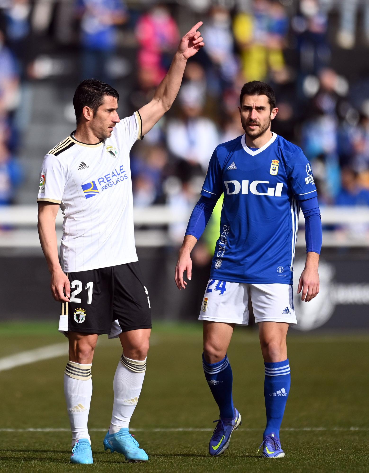 Las mejores imágenes de la victoria del Real Oviedo en Burgos (0-1)