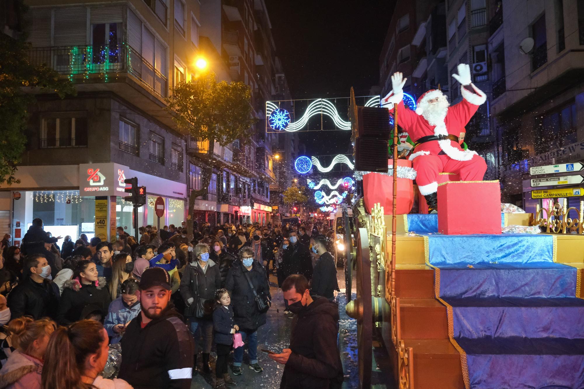 Cabalgata de Papá Noel en Elche