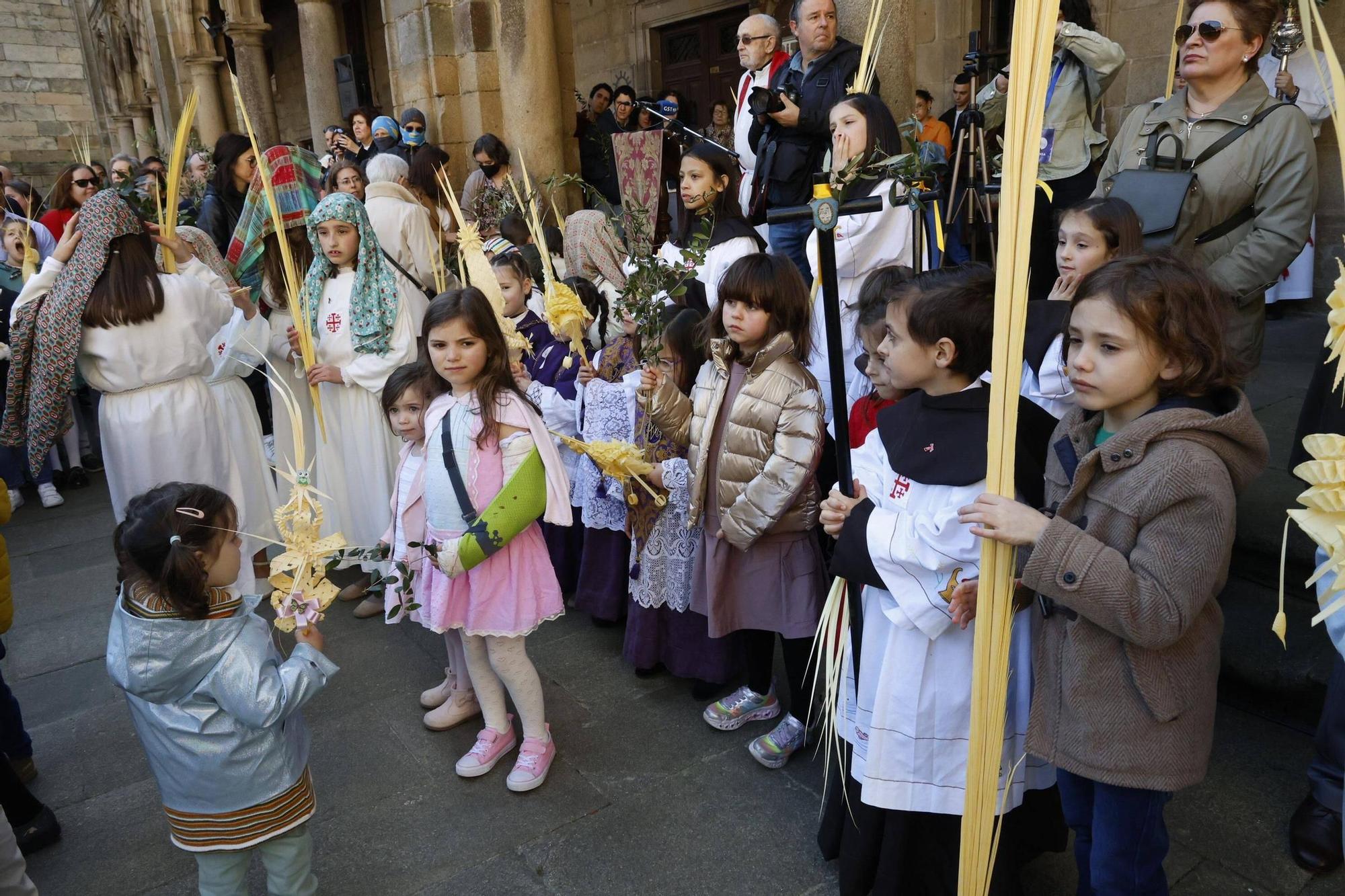 Procesión de la Borriquita y bendición de palmas en el Domingo de Ramos