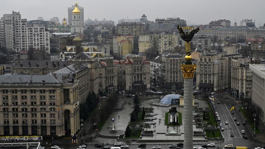 Foto de archivo de la ciudad de Kiev.