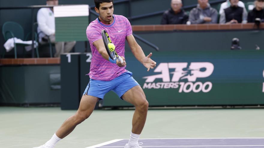 Alcaraz, otra vez contra Sinner y a por un nuevo éxito español en Indian Wells