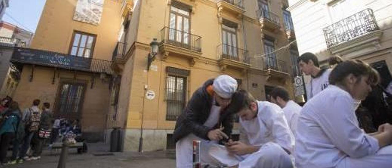 Sede de la provincial de panaderos de València, en la calle Caballeros.