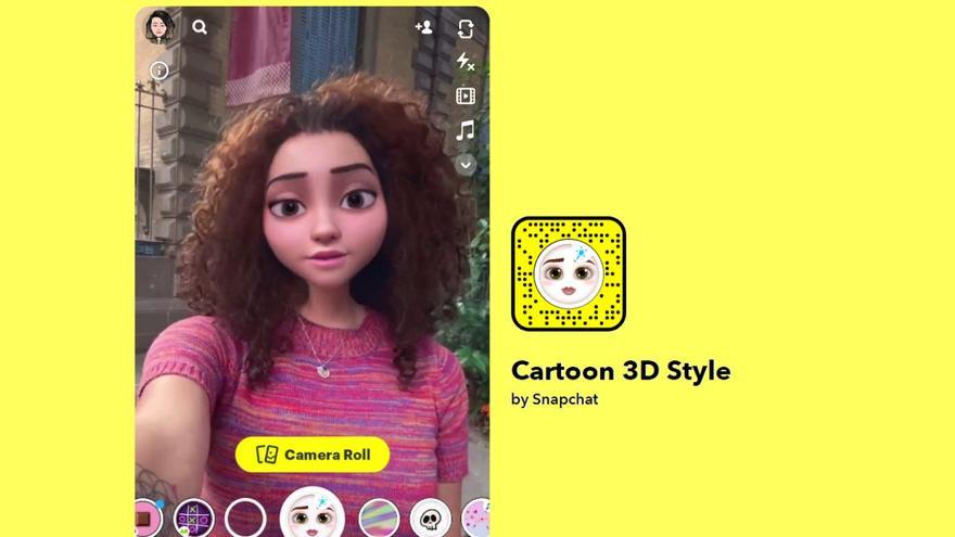 El nuevo filtro de Snapchat que te convertirá en un personaje de Pixar