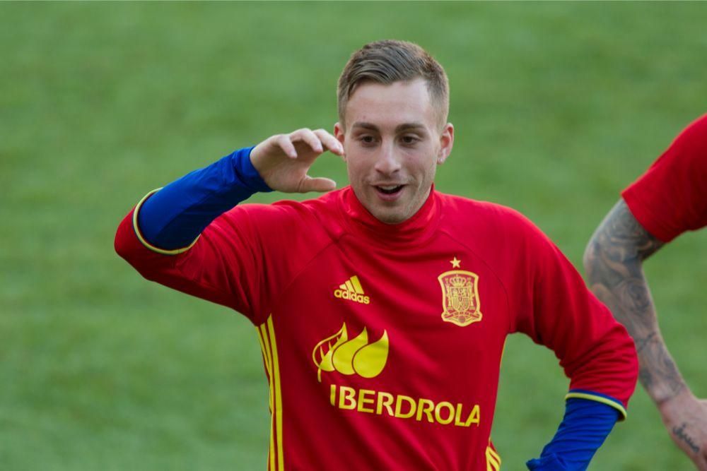 Entrenamiento de la Selección Sub-21 en Murcia