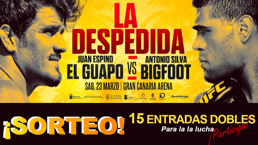 Sorteo de 15 entradas dobles para la velada de despedida de Juan Espino en el Gran Canaria Arena