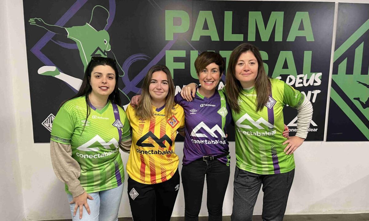 Las mujeres del Mallorca Palma Futsal.