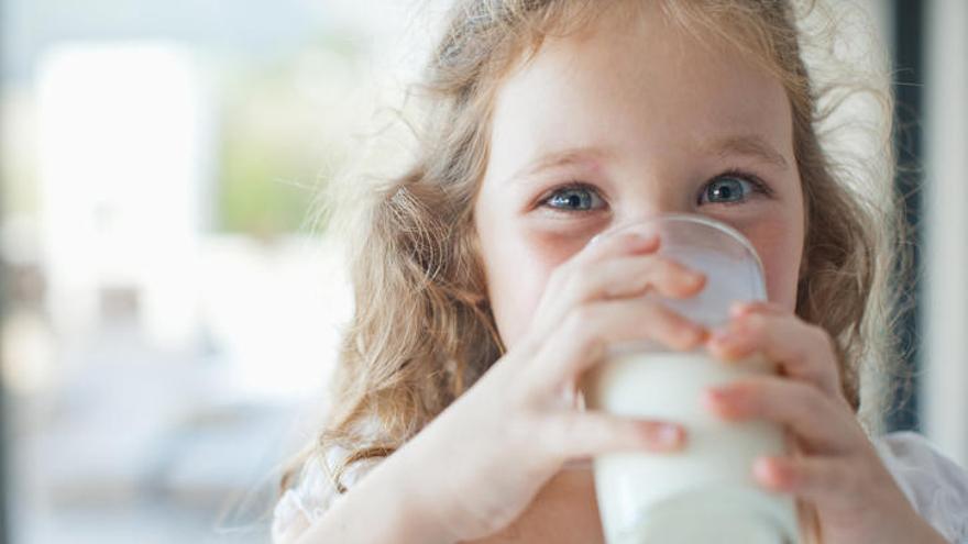 La leche es una fuente de calcio, como el queso.