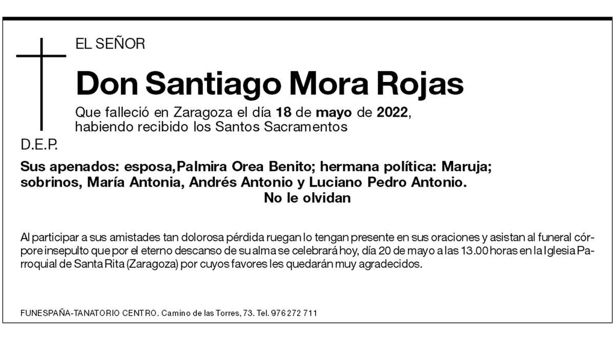 Don Santiago Mora Rojas