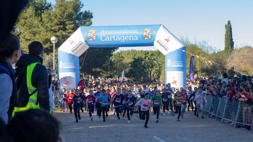 Mil quinientos escolares en el cross de Cartagena