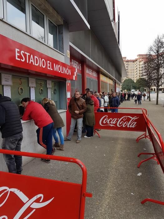 Venta de entradas para la visita del Madrid a El Molinón