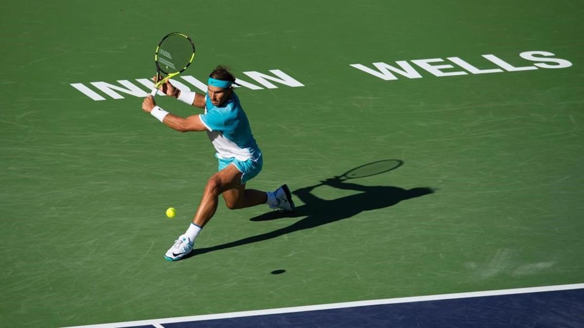 Rafa Nadal, durante el duelo disputado ante Alexander Zverev