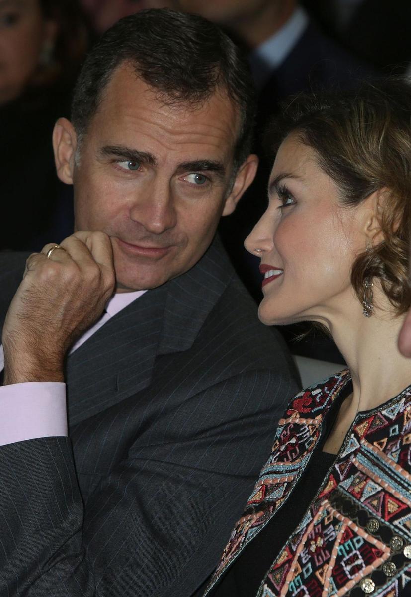 Letizia Ortiz y el rey Felipe VI