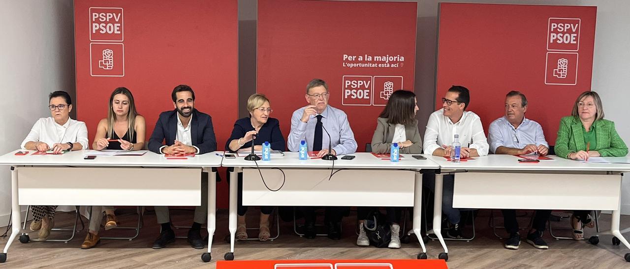 La ejecutiva del PSPV se reúne este lunes en la sede de los socialistas.