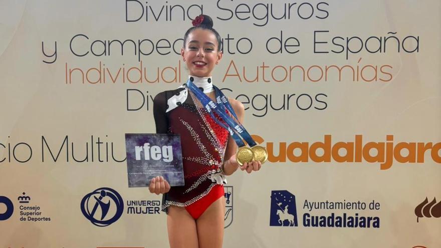 Sara Aguayo se proclama campeona de España alevín individual