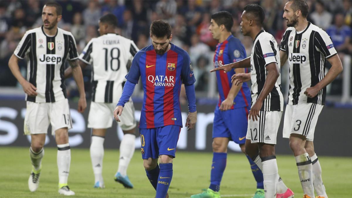 El FC Barcelona fue barrido por la Juventus (3-0) en la ida de los cuartos de final de la Champions League