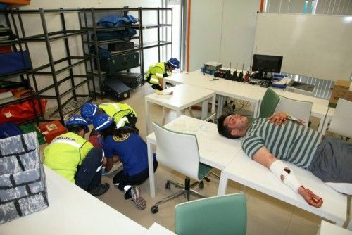 Simulacro de emergencias por terremoto en Lorca