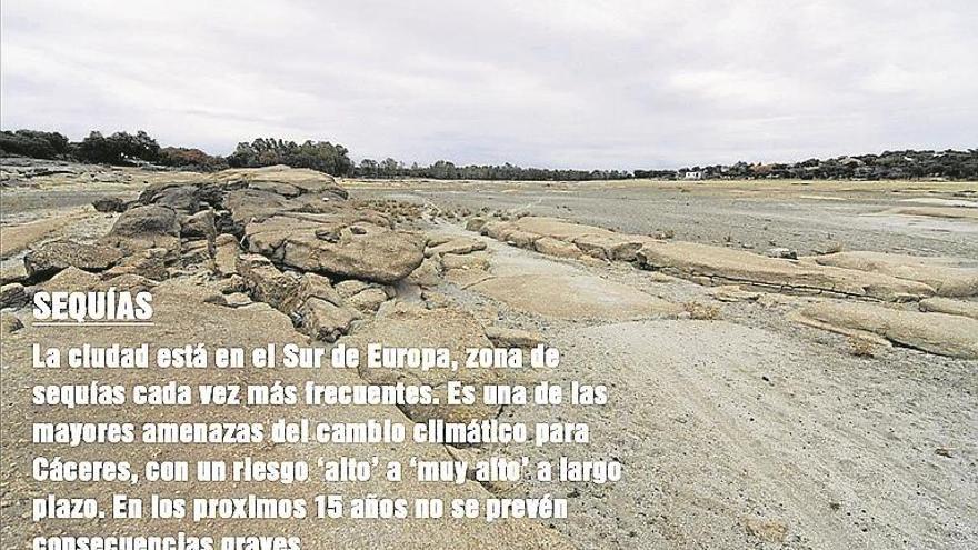 Las amenazas del cambio climático en Cáceres: calor, sequías y fuegos