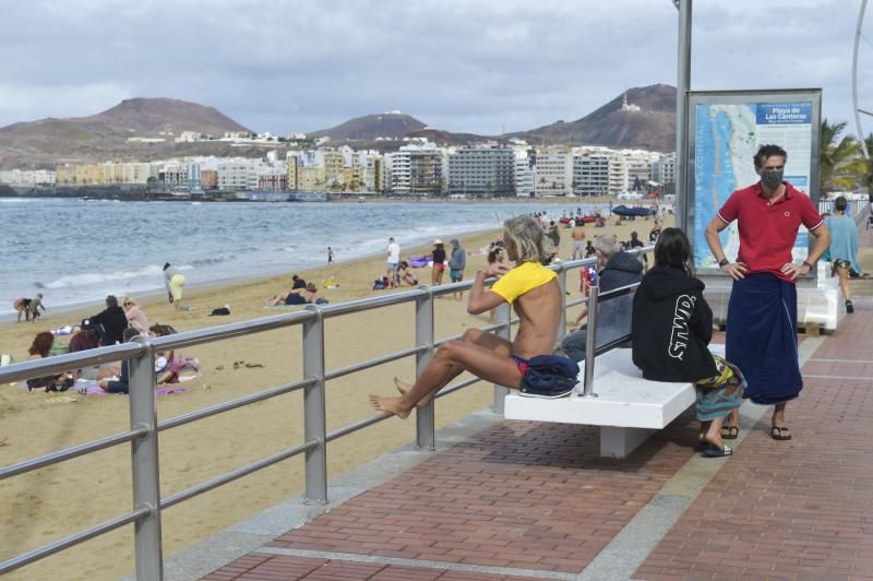 Playa el primer día del año 2021