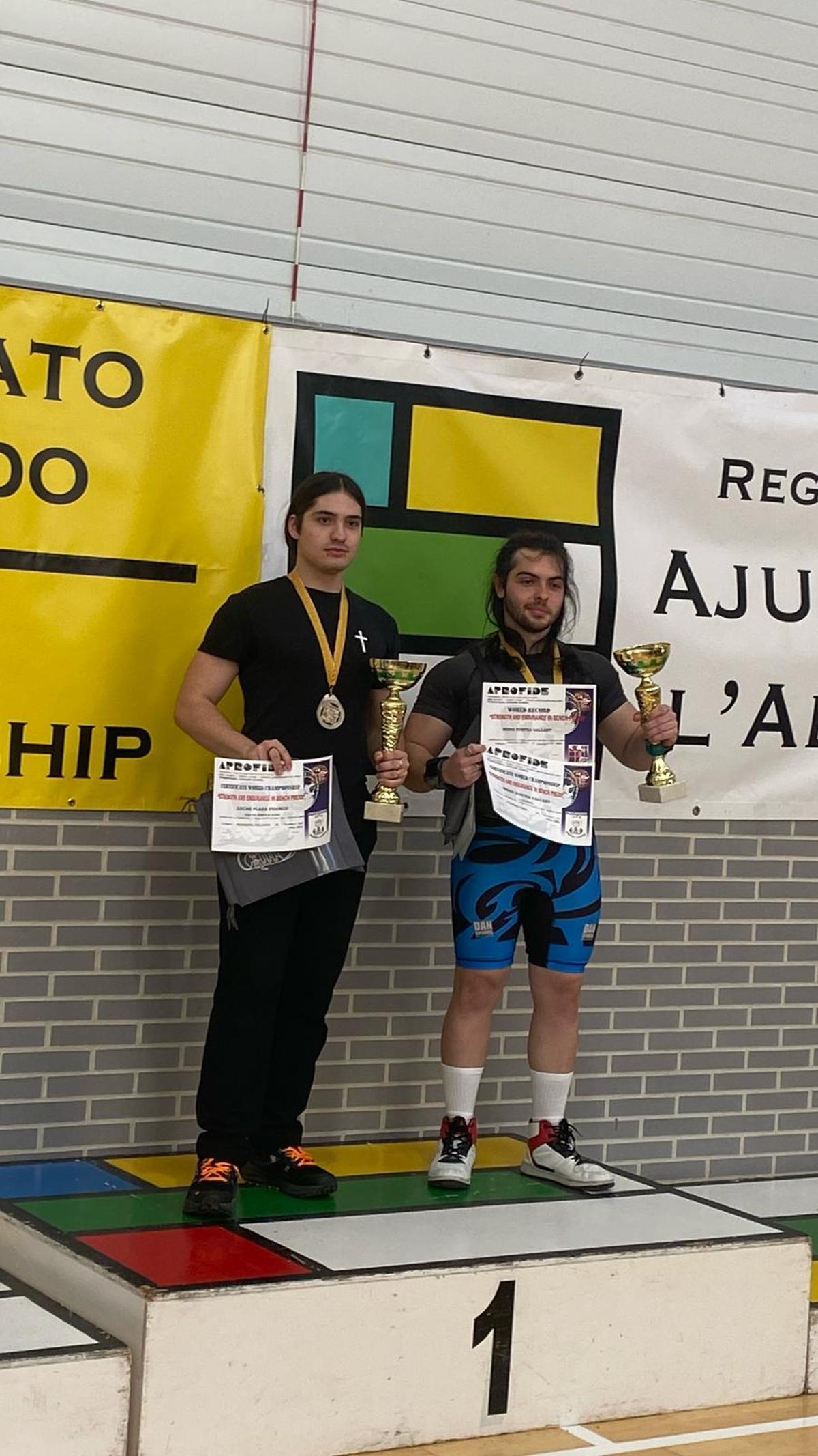 Lucas, subcampeón press banca.