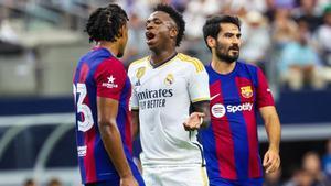 Koundé, Vinicius y Gündogan durante el Barça-Madrid jugado en EEUU esta pretemporada.