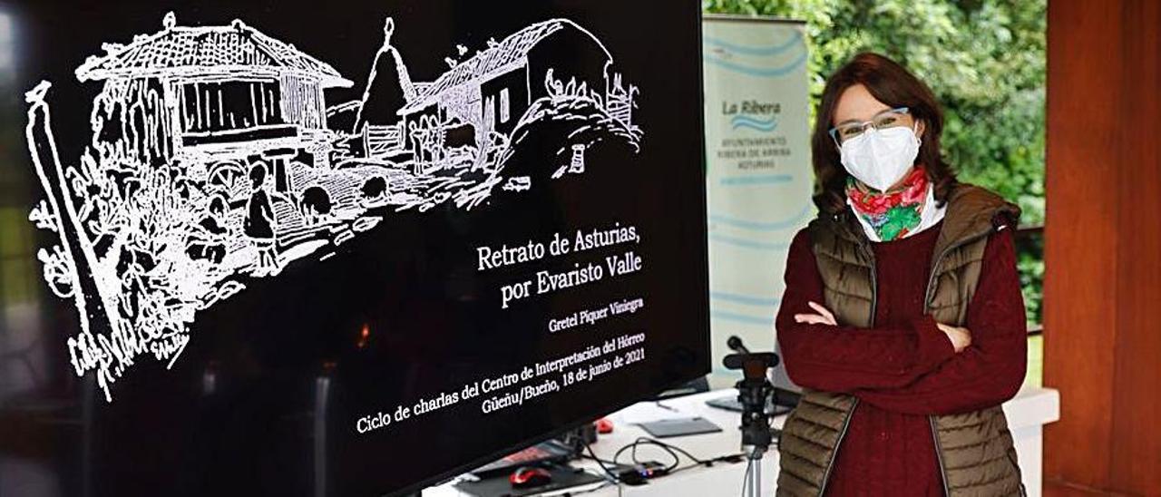 Gretel Piquer, ayer, durante su conferencia en Bueño. | Miki López