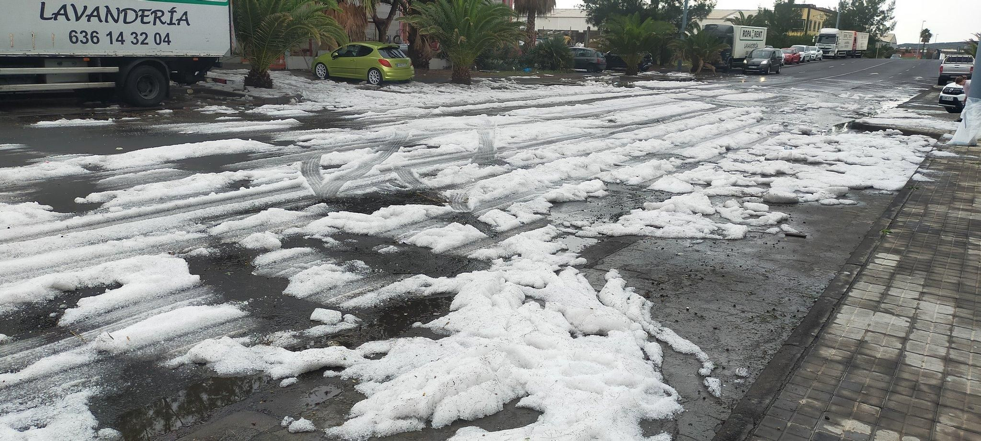 Hailstorm in Candelaria