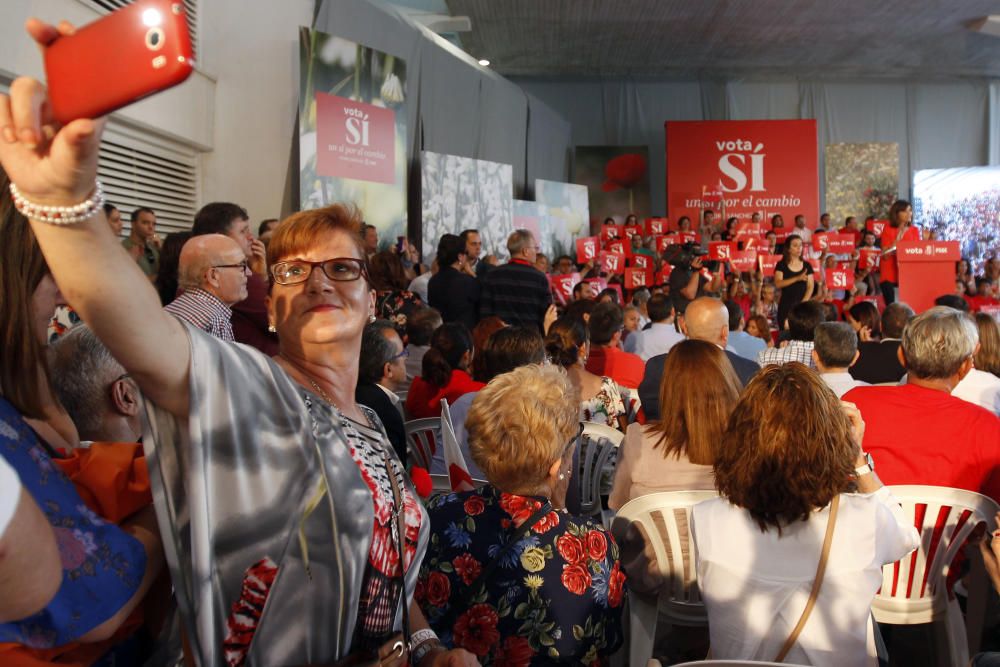 Mitin de Pedro Sánchez en l'Umbracle