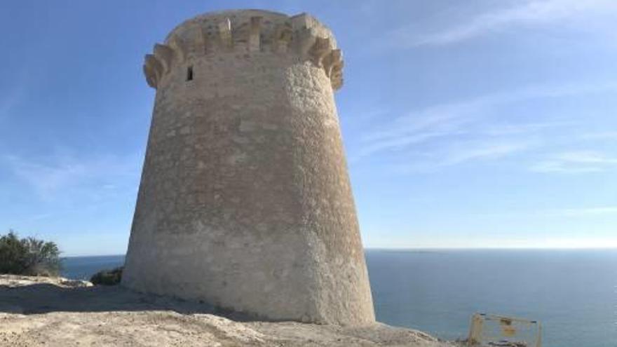 La Torre Escaletes después de los trabajos de recuperación.