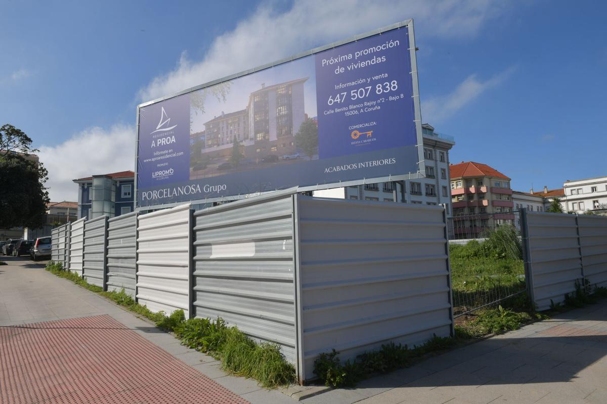 Residencial A Proa próxima construción Avd de Metrosidero
