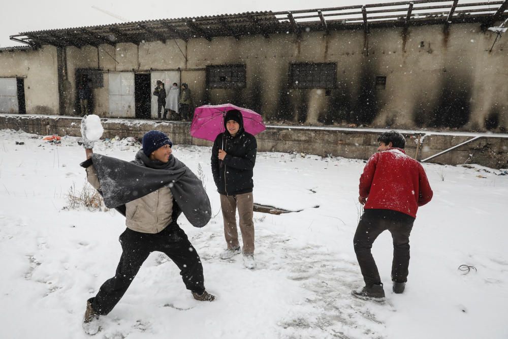 Inmigrantes, atrapados a menos 20 grados