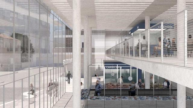 Interior previsto para el edificio.