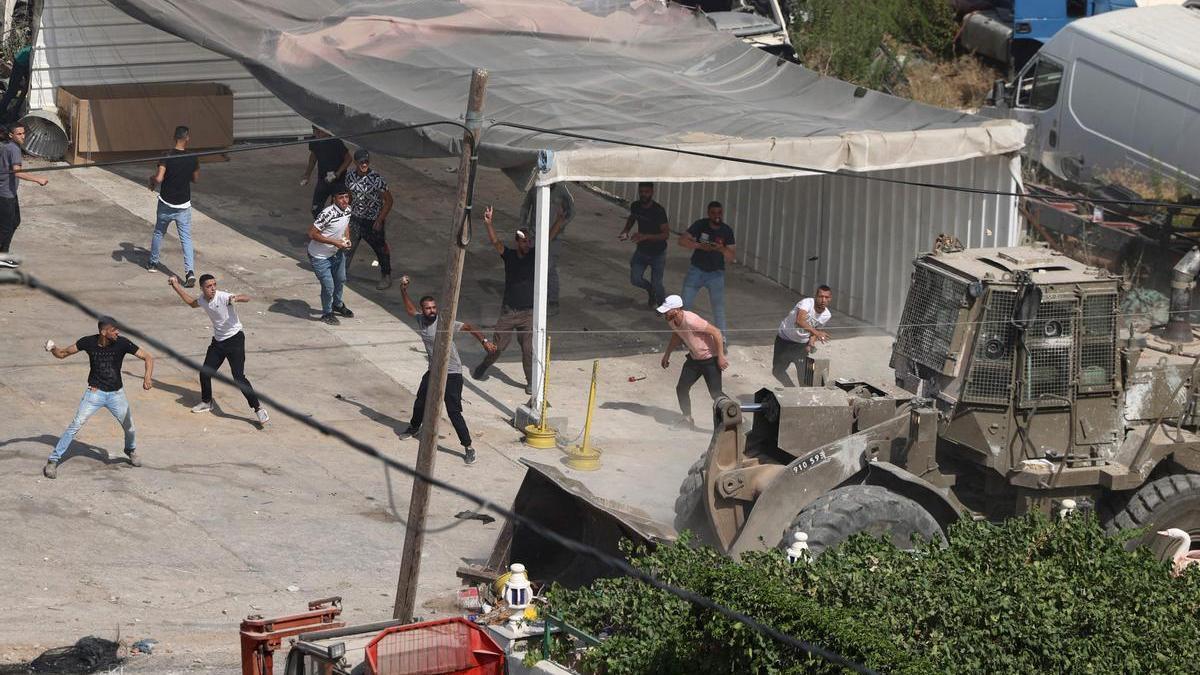 Disturbios en terreno de Palestina.