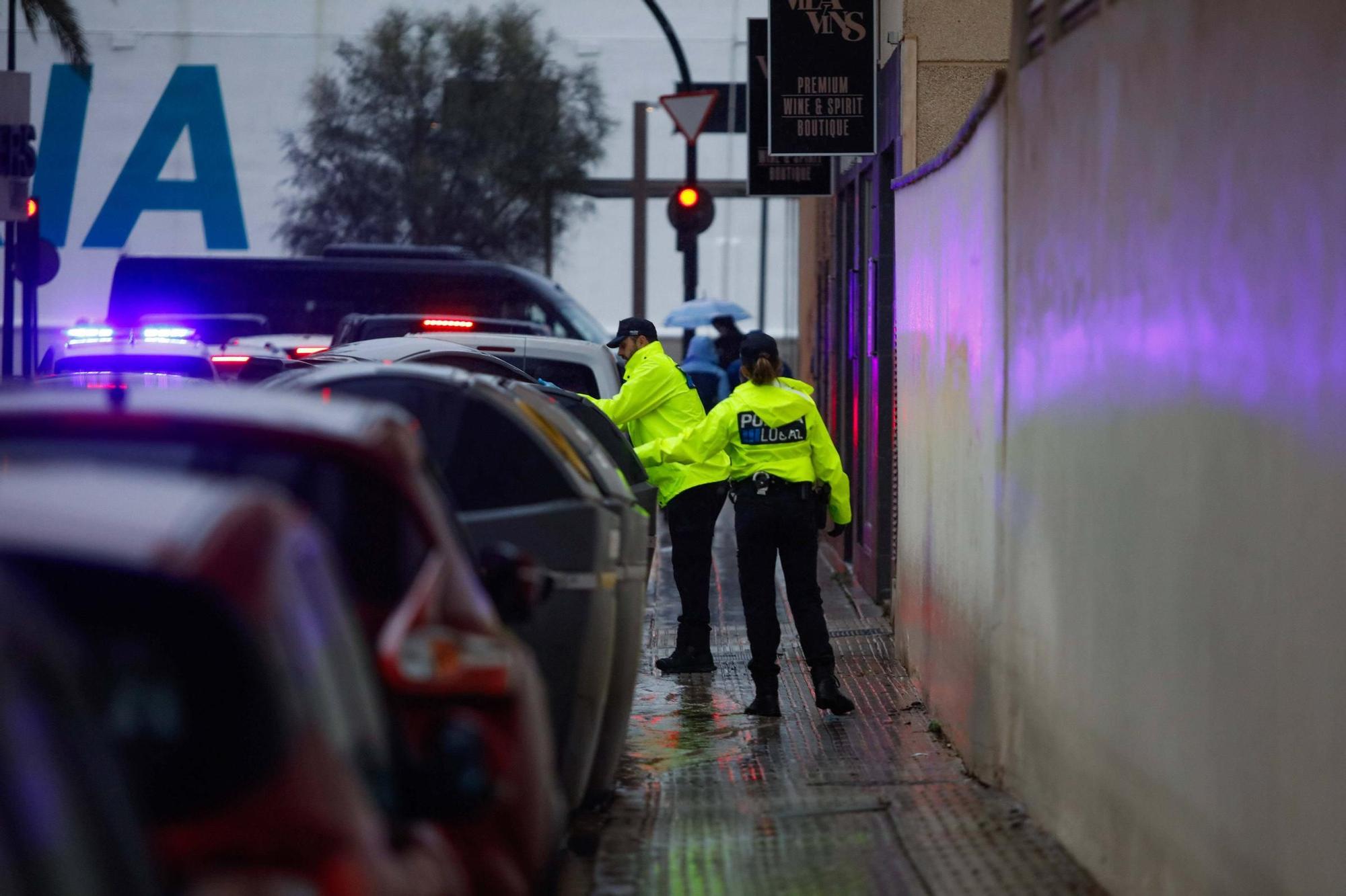 Todas las imágenes de la lluvia en Ibiza