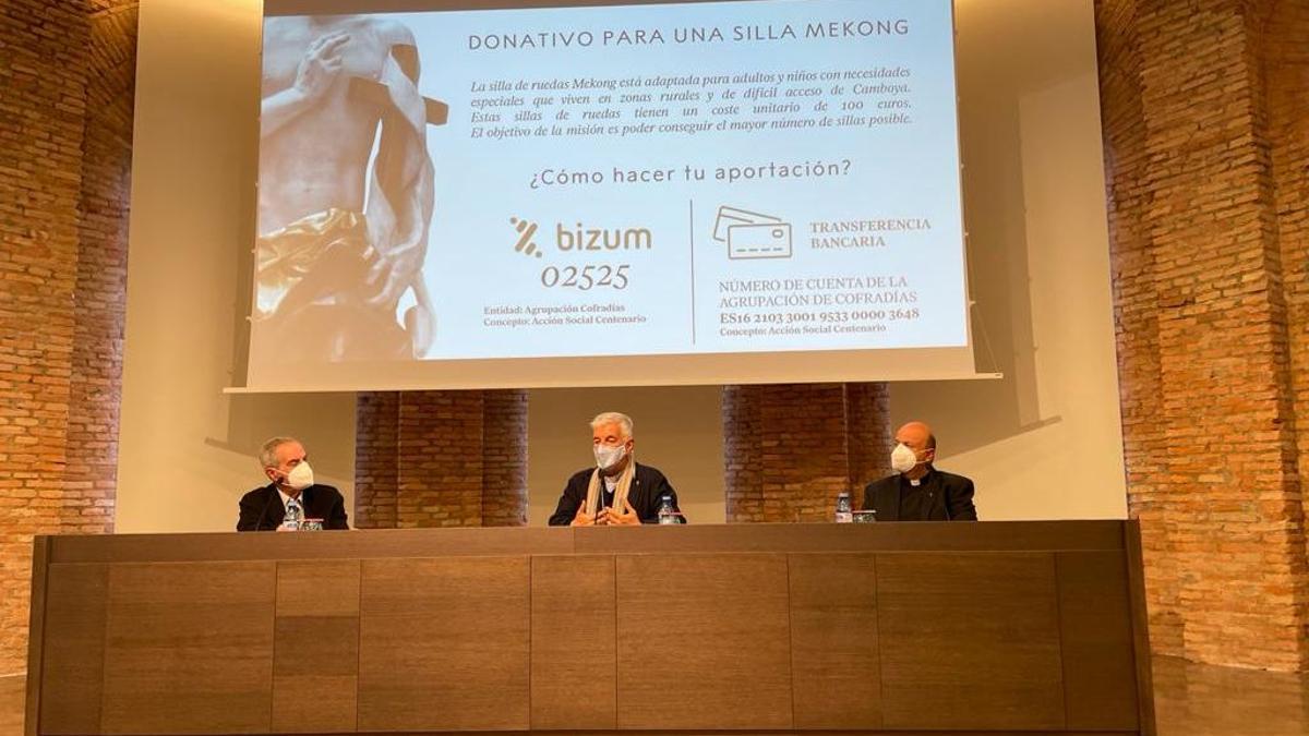 Presentación de la acción de caridad del Centenario de la Agrupación de Cofradías.