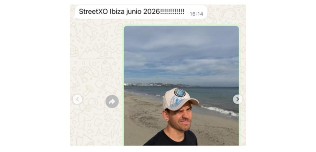 Imagen de una conversación publicada por el chef en sus redes sociales-