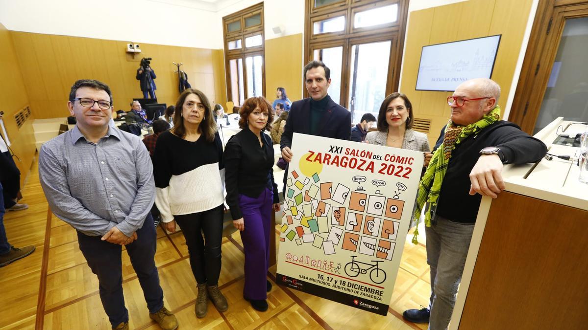 El Salón del Cómic de Zaragoza se ha presentado este miércoles en el ayuntamiento.