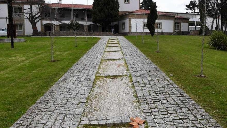 Zona en la que ocurrió el suceso, en el recinto de la facultad.