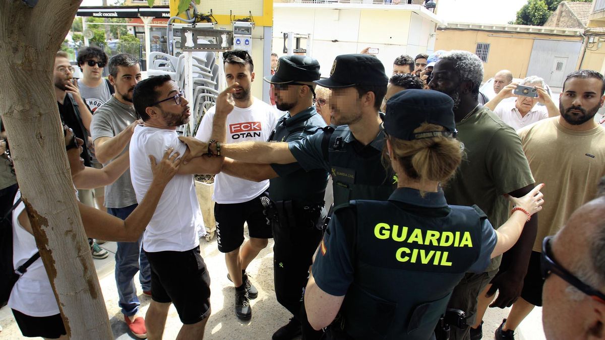Fallida manifestación no autorizada convocada por grupos de ultraderecha en Torre Pacheco