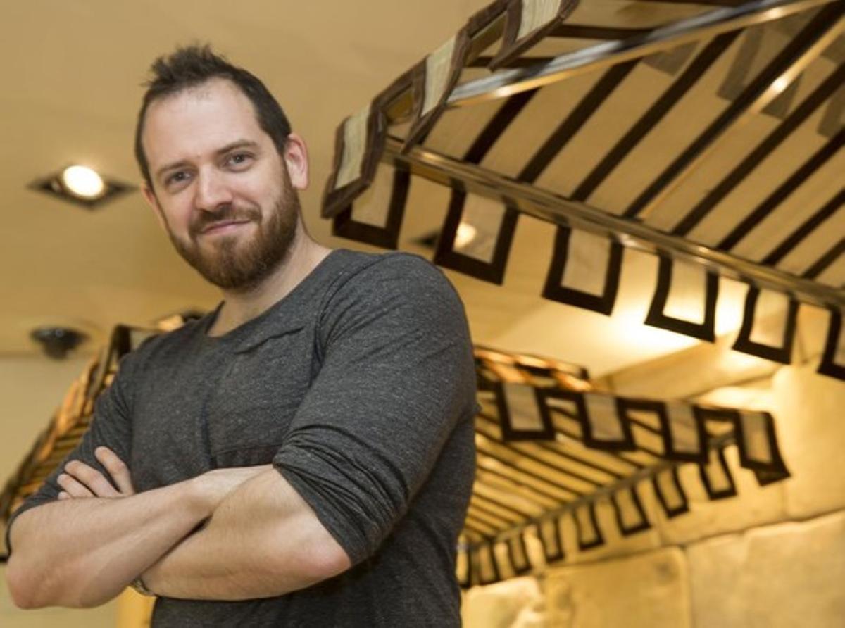 Joe Abercrombie, la setmana passada a Barcelona.