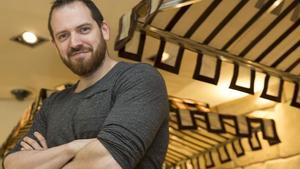 Joe Abercrombie, la setmana passada a Barcelona.