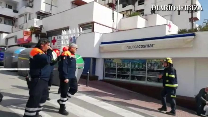 Corte de calles por el incendio de un apartamento en el edificio Tanit