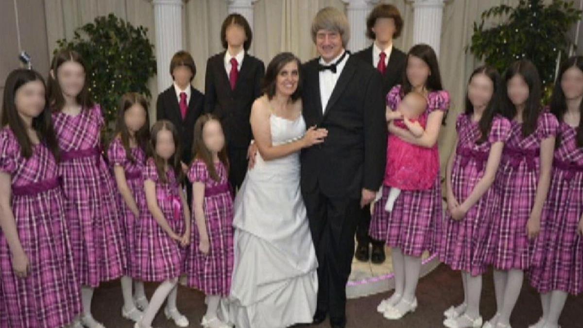 La familia Turpin, en Las Vegas, donde acudieron para que los padres renovaran los votos matrimoniales.